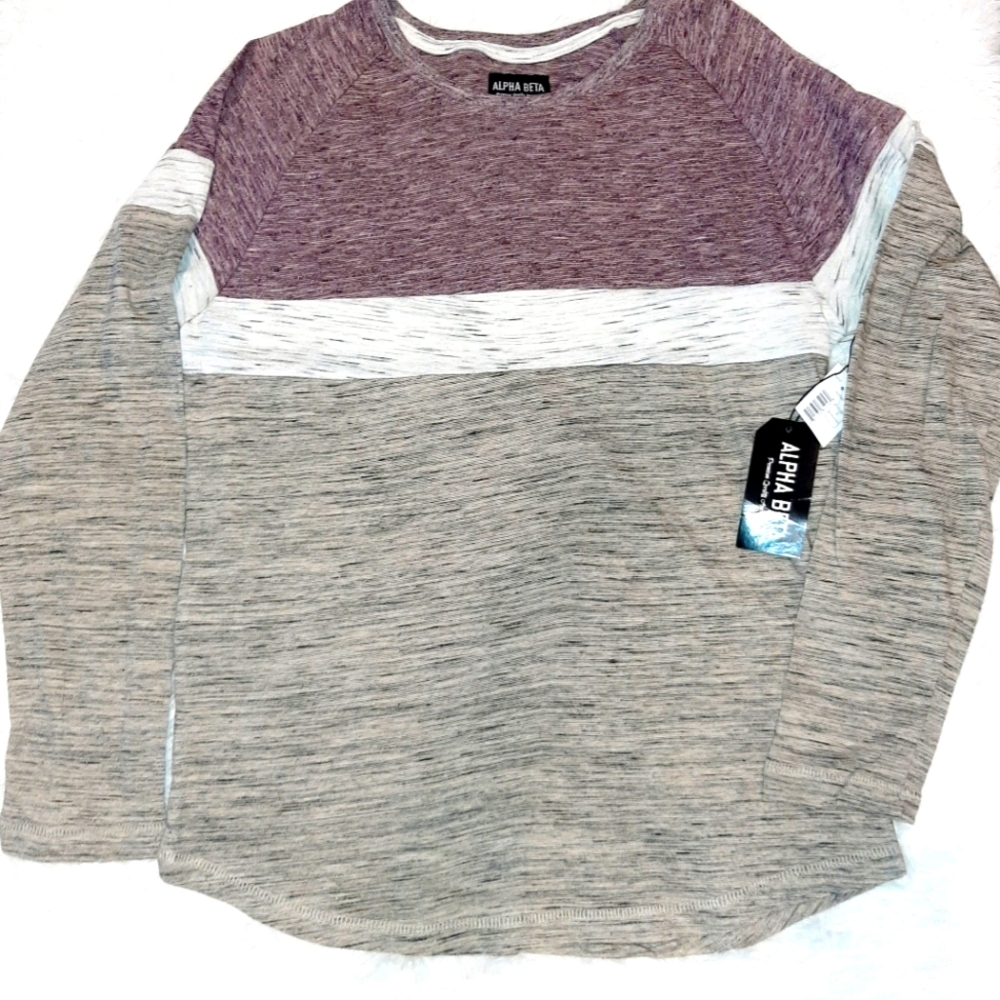 ALPHA BETA  long sleeve sweater